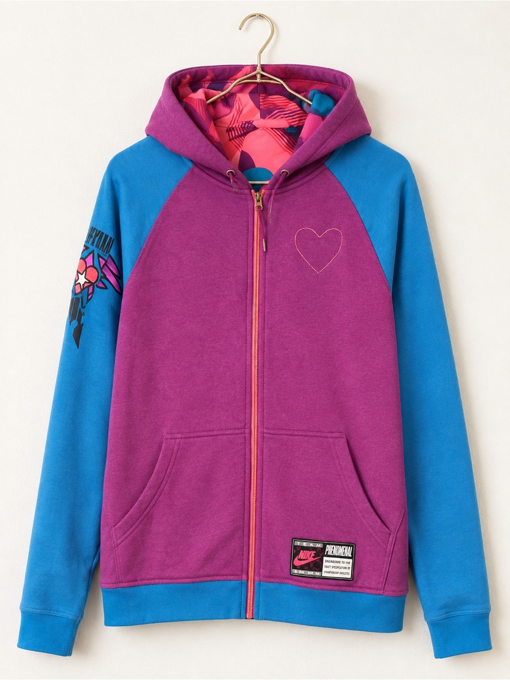 Nike Phenomenal Hoodie Zip Up Rockstar 06 Limited Edition Size M Y2K Colorblock